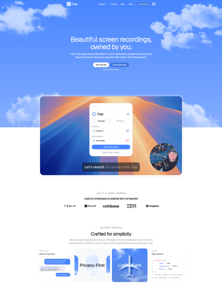 Cap website design - Lapa Ninja