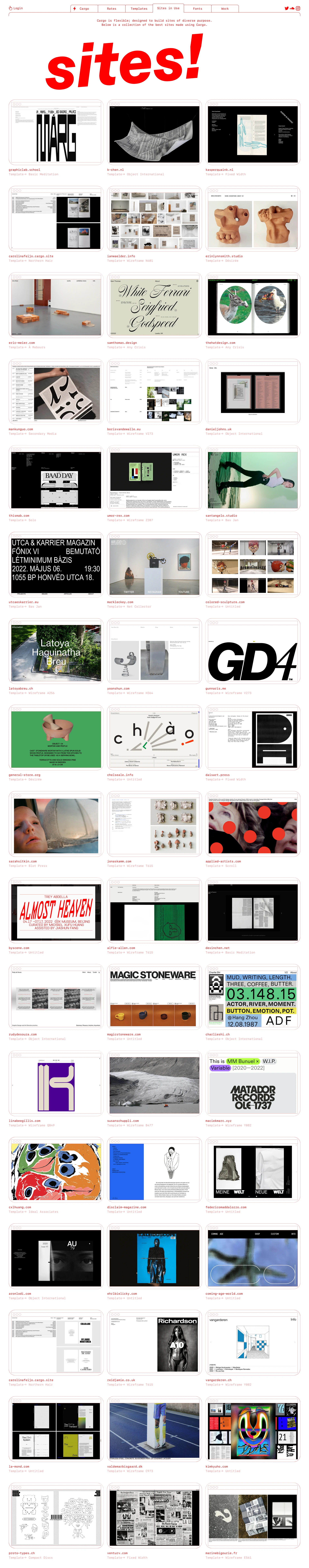 Cargo website design Lapa Ninja