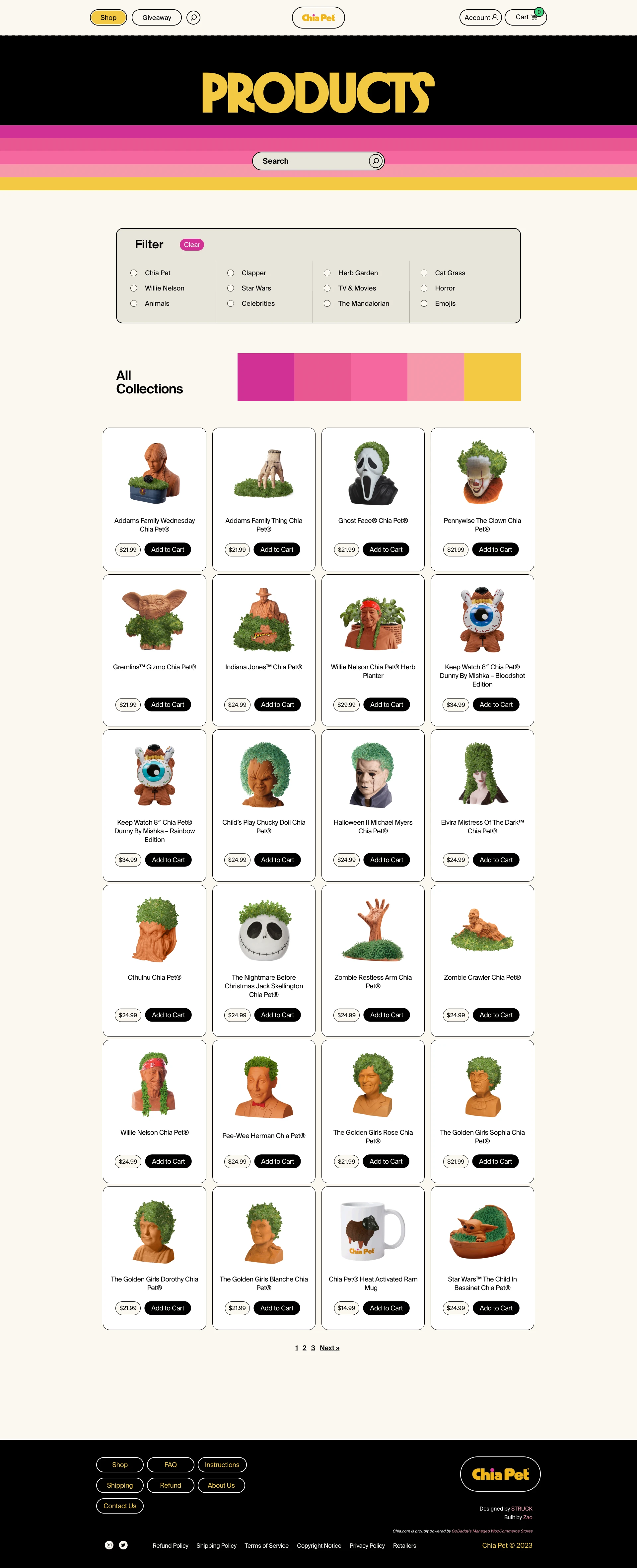 Chia Pet Landing Page Example: Official Chia Pet website. Shop the full collection of Chia Pets and Clappers. Easy to Do and Fun to Grow, Novelty Gift, Perfect for Any Occasion.