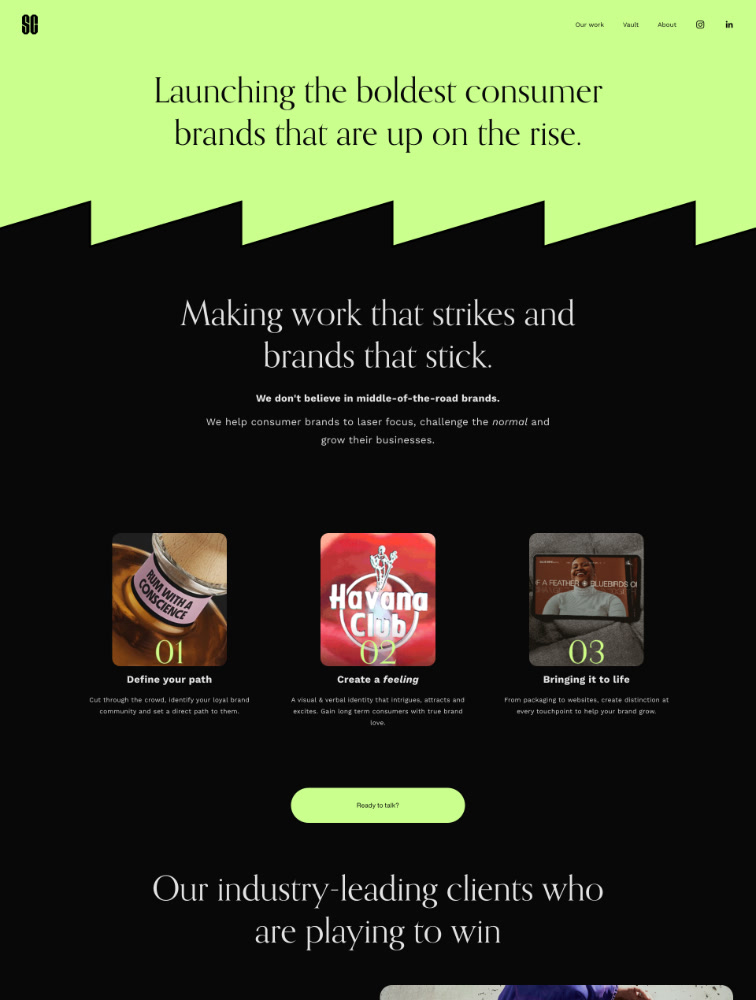 Studio Chong Landing Page Design