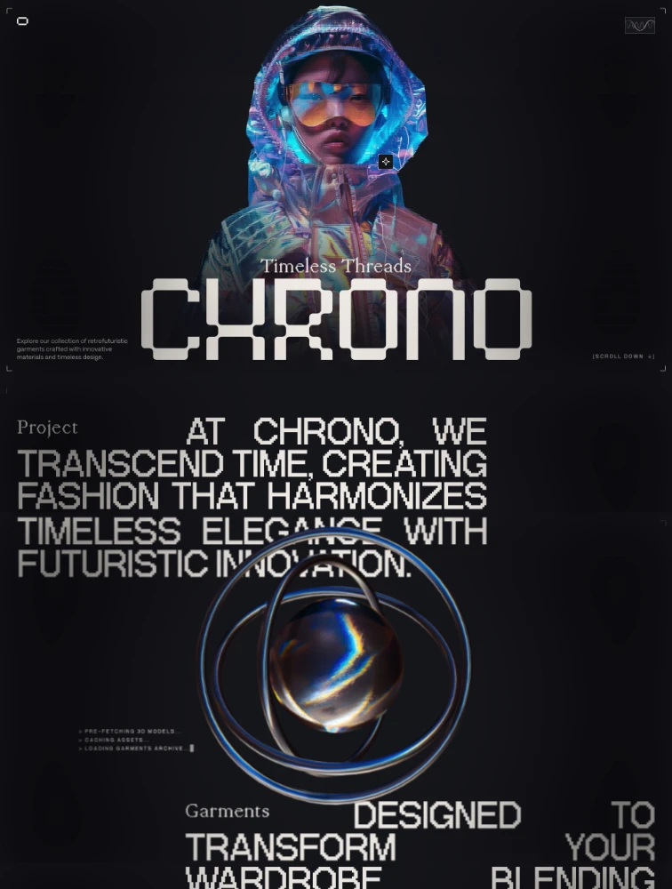Chrono website design - Lapa Ninja