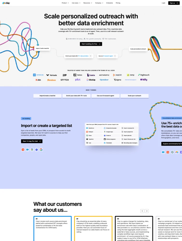 Clay website design - Lapa Ninja