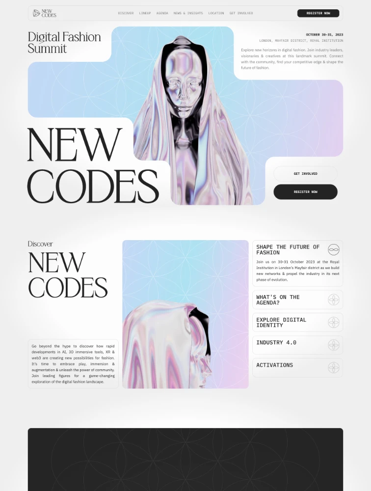 Codes website design - Lapa Ninja