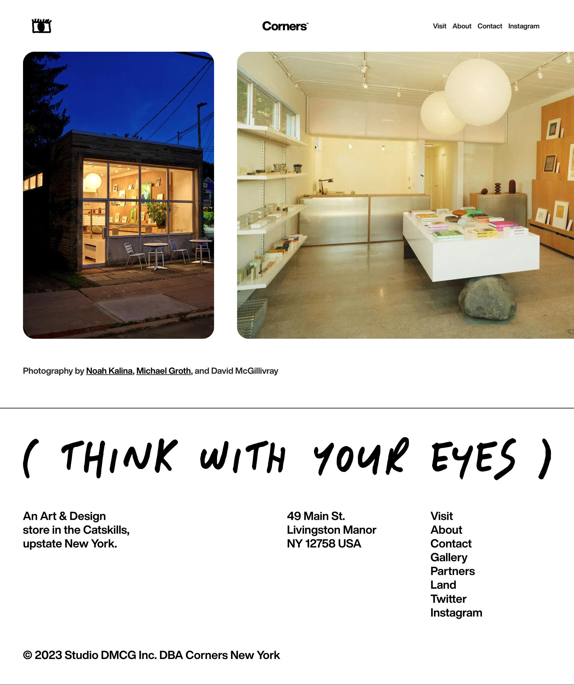 Corners Landing Page Example: An art & design store with a diverse curation of framed art, books, paper goods, design objects, and magazines from the art & design world.