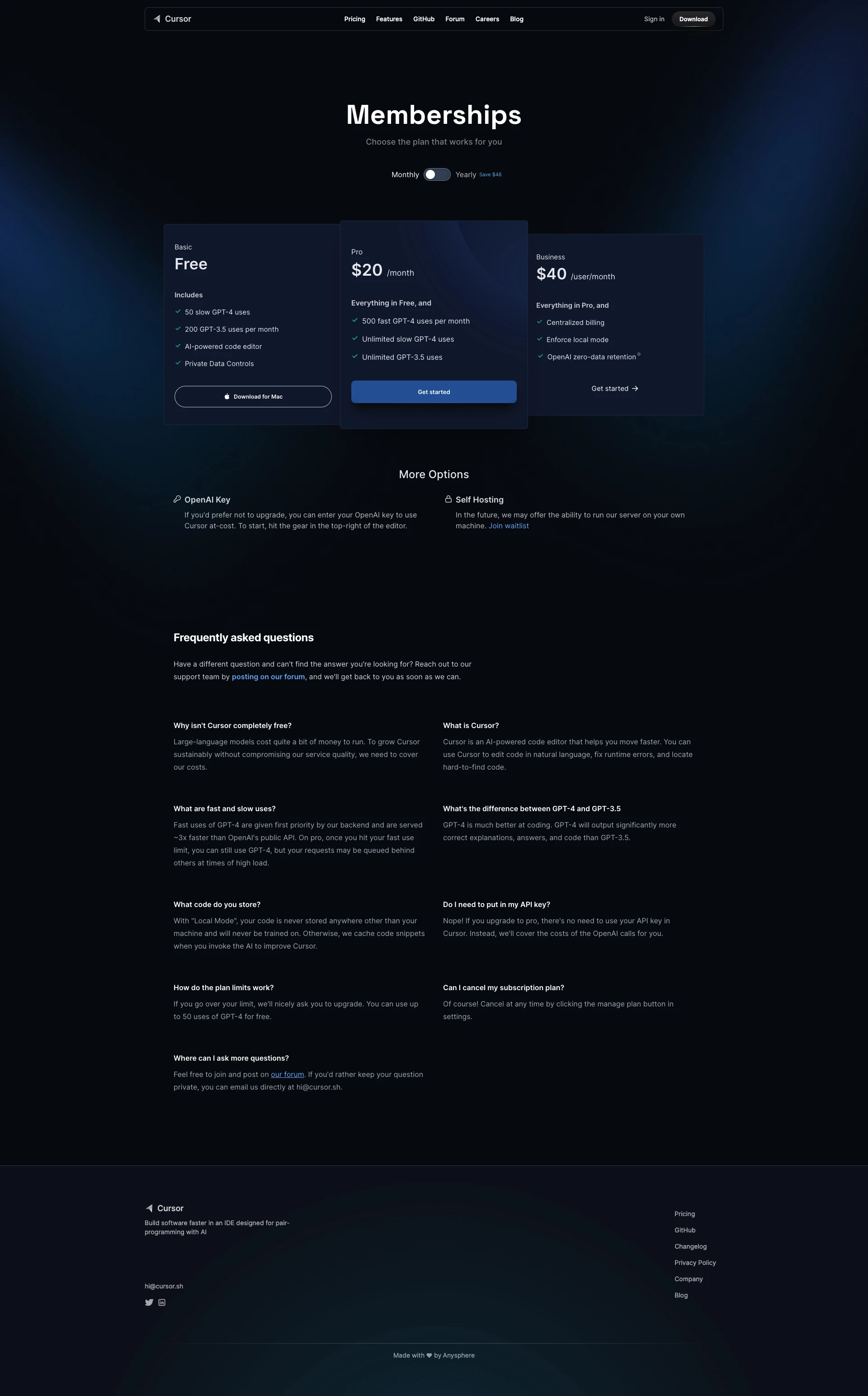 Cursor website design - Lapa Ninja