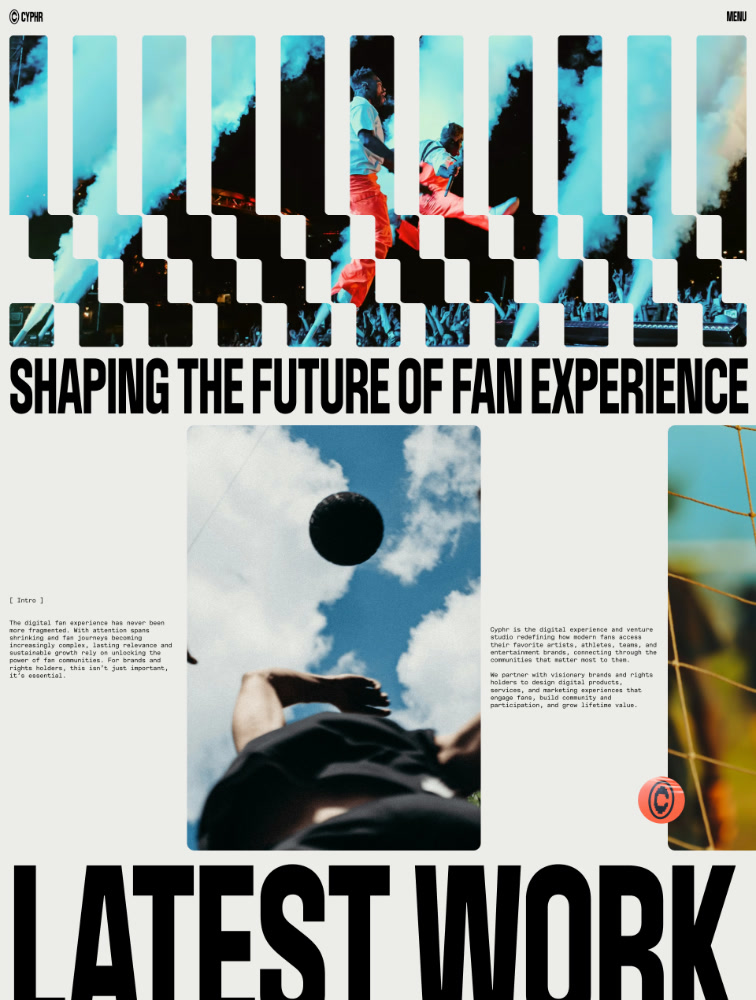 Cyphr Studio Landing Page Example