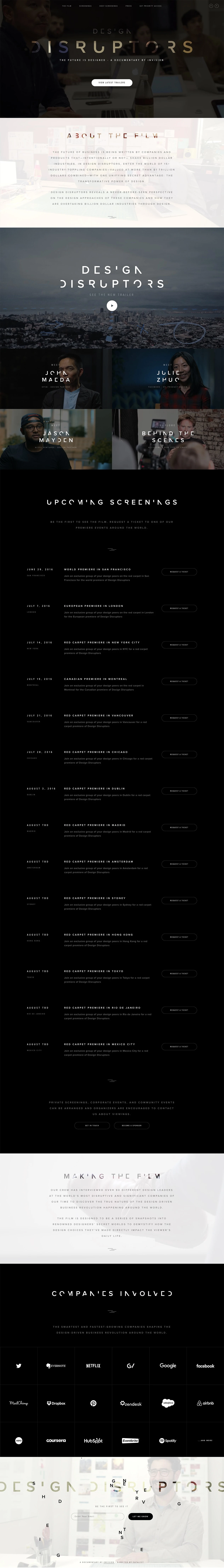 DESIGN DISRUPTORS website design - Lapa Ninja
