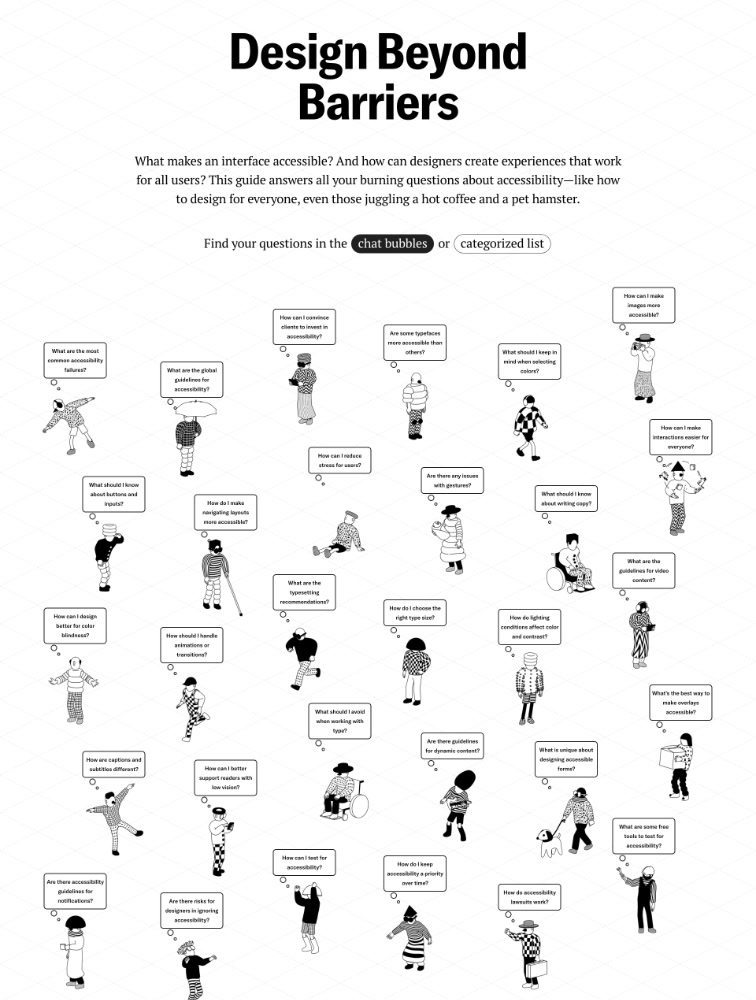 Design Beyond Barriers Landing Page Example
