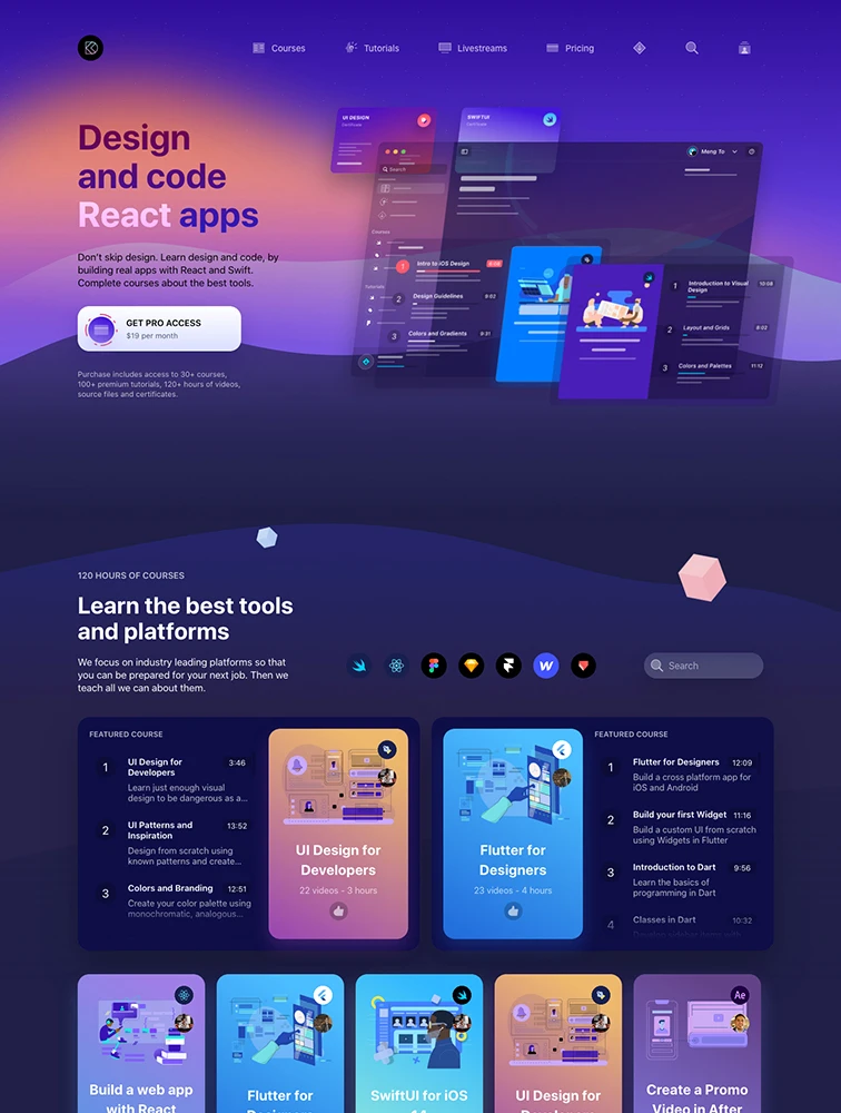 Design+Code website design - Lapa Ninja