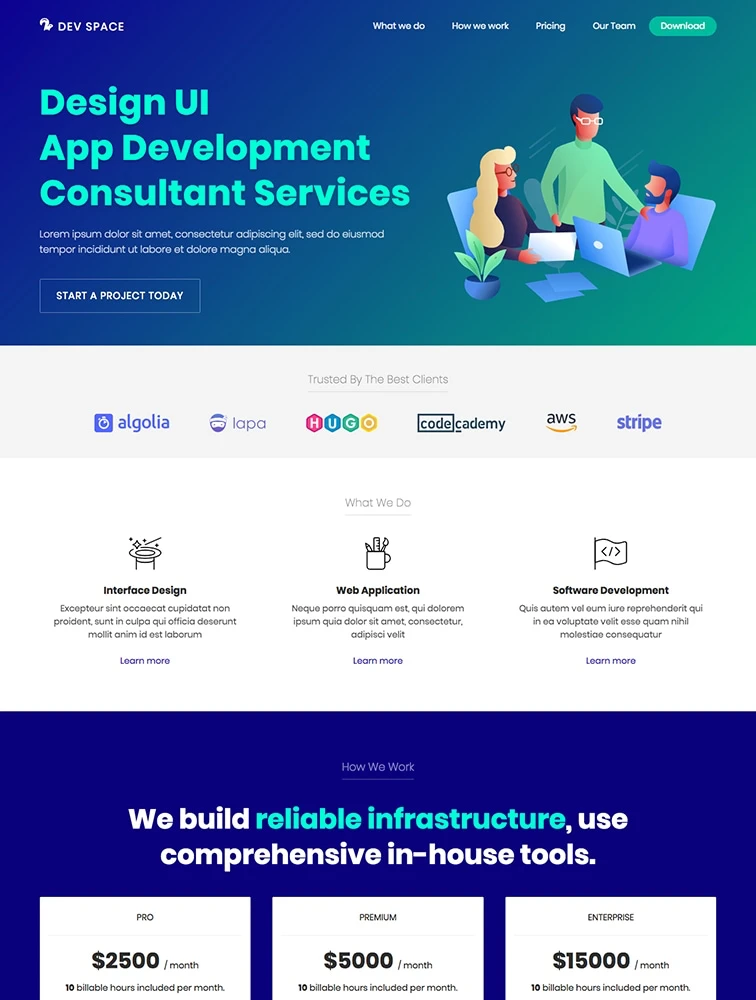 Free HTML/CSS landing page for your Startup website design - Lapa Ninja