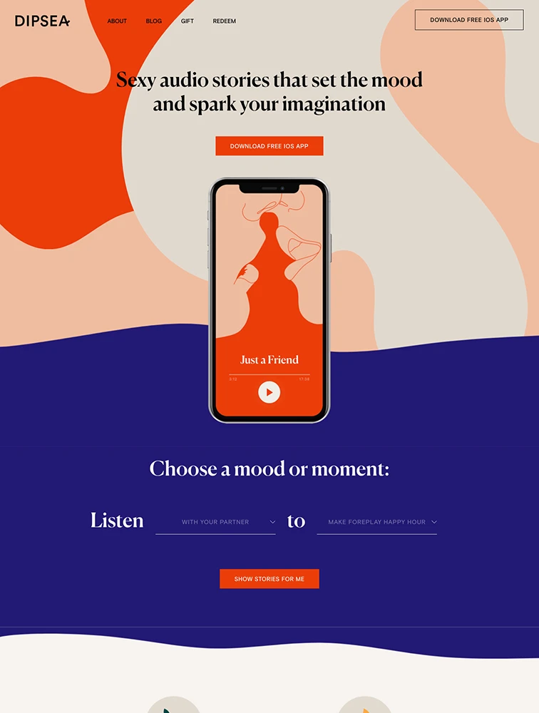 Dipsea website design Lapa Ninja