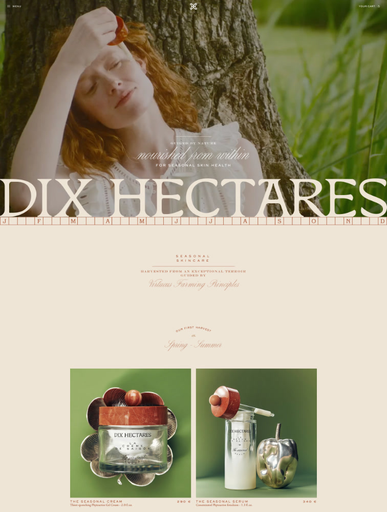Dix Hectares Landing Page Example