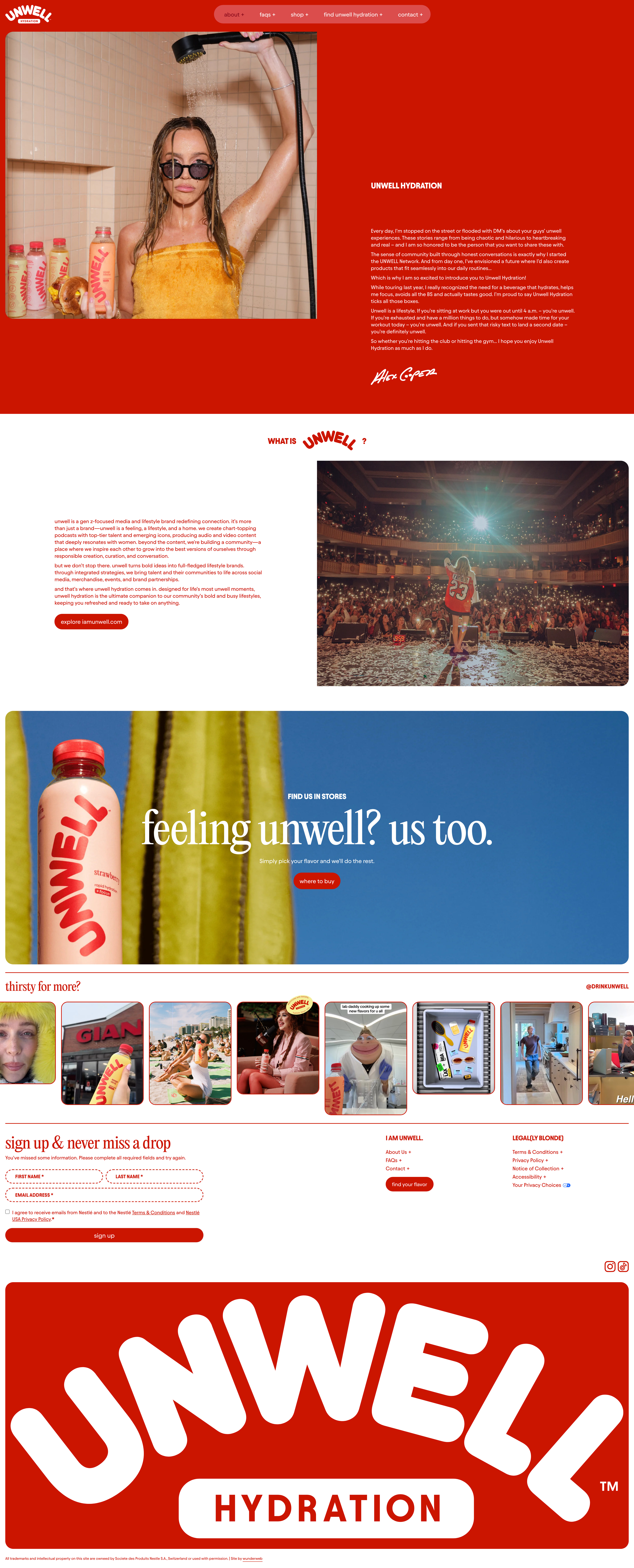 unwell - About Us Example