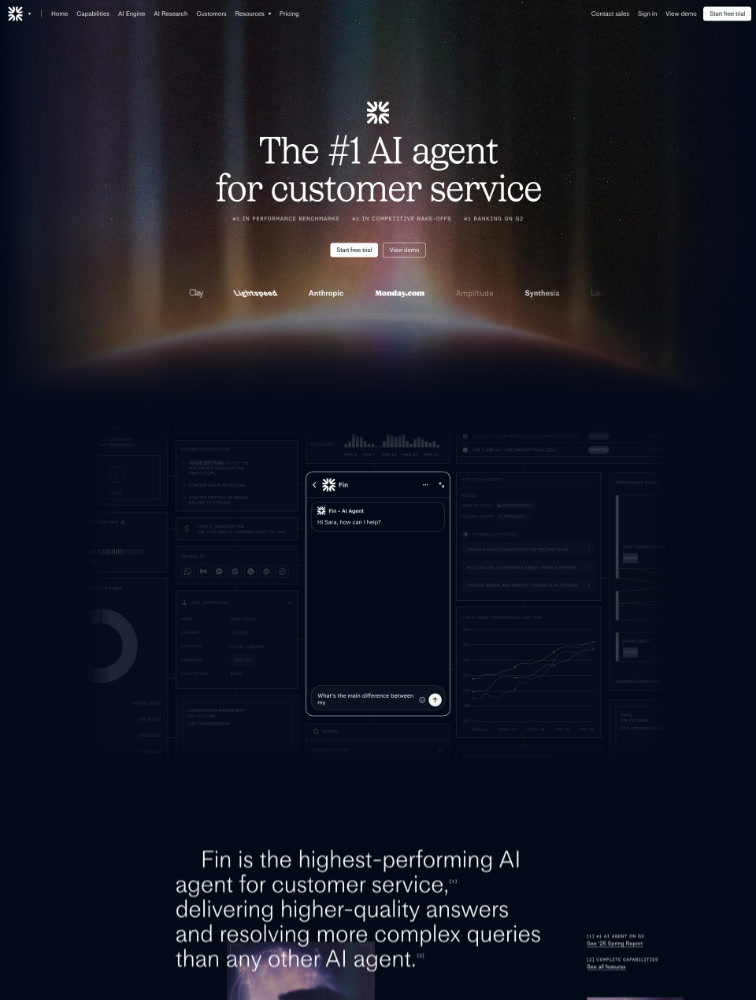 Fin Landing Page Example