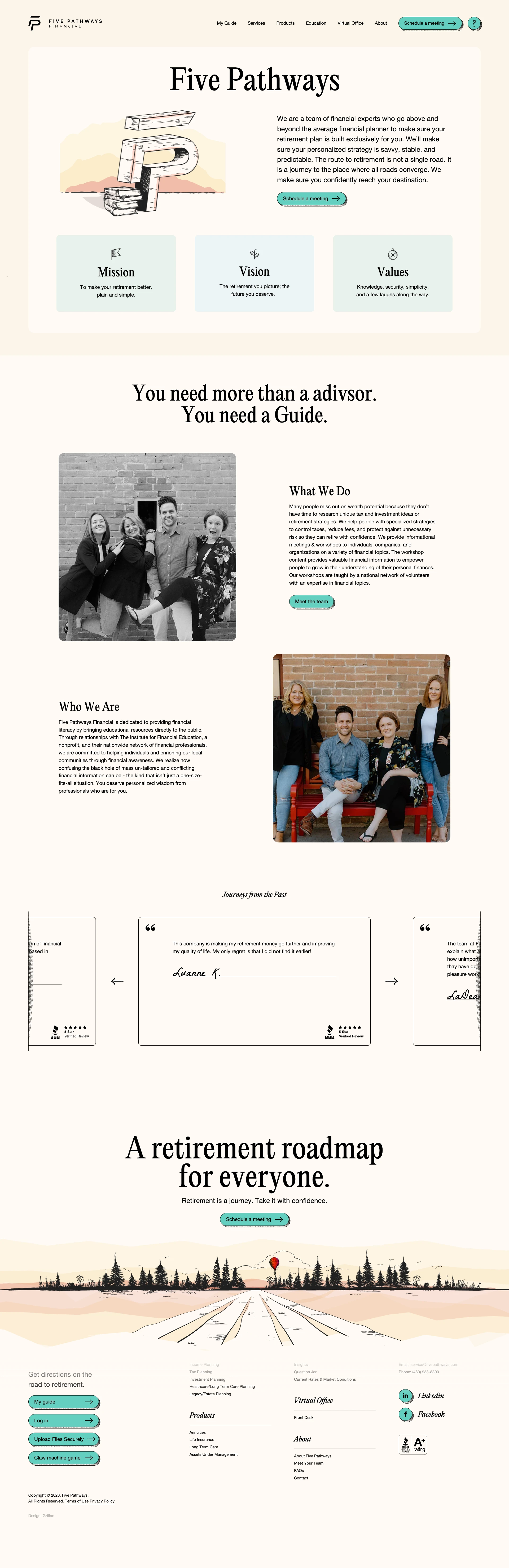 Five Pathways website design - Lapa Ninja