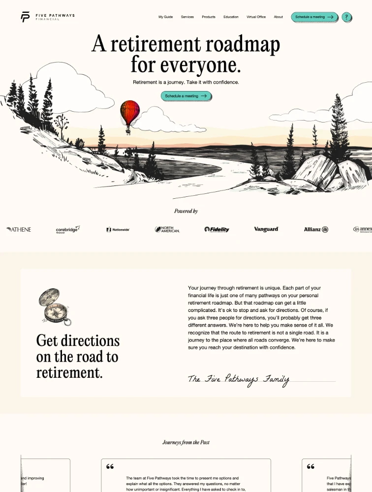 Five Pathways website design - Lapa Ninja