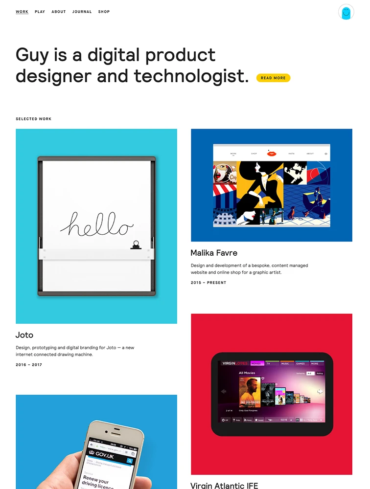 Guy Moorhouse Website design - Lapa Ninja