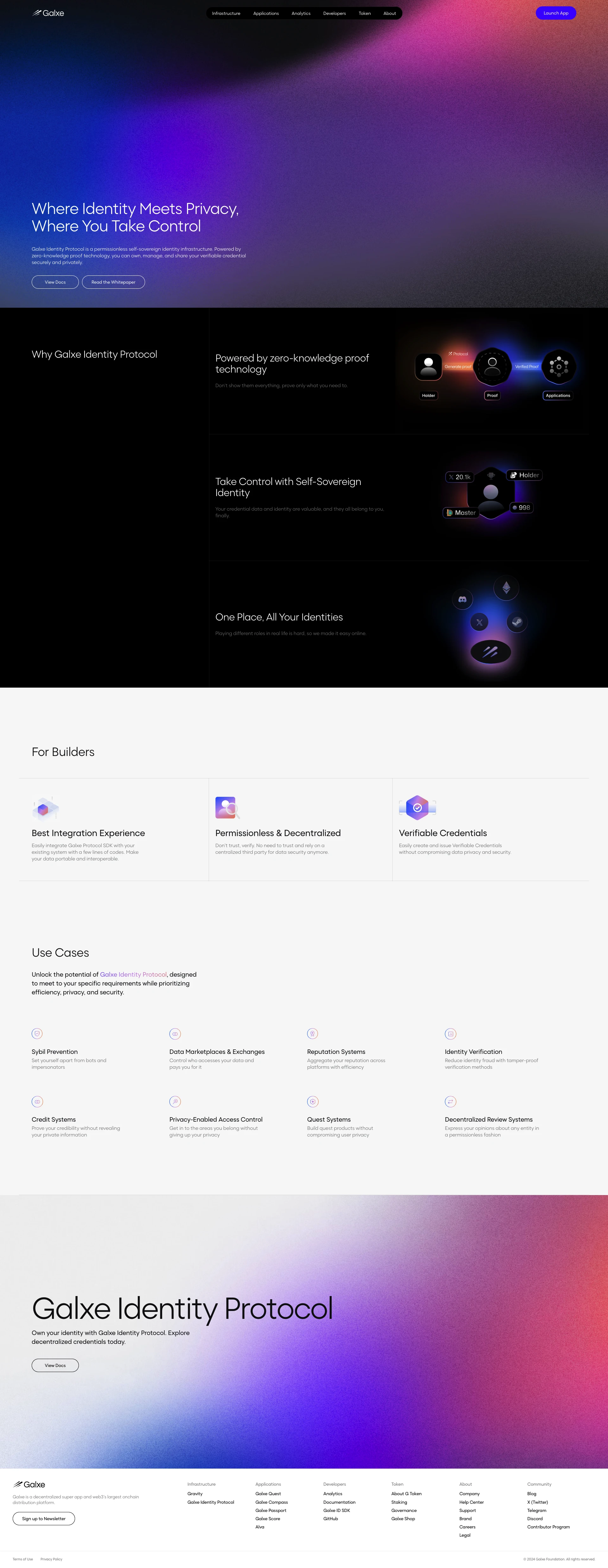 Galxe Landing Page Example: Galxe is a decentralized super app and Web3’s largest on-chain distribution platform.