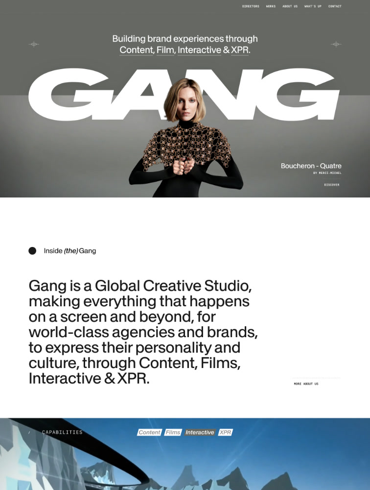 Gang Landing Page Example