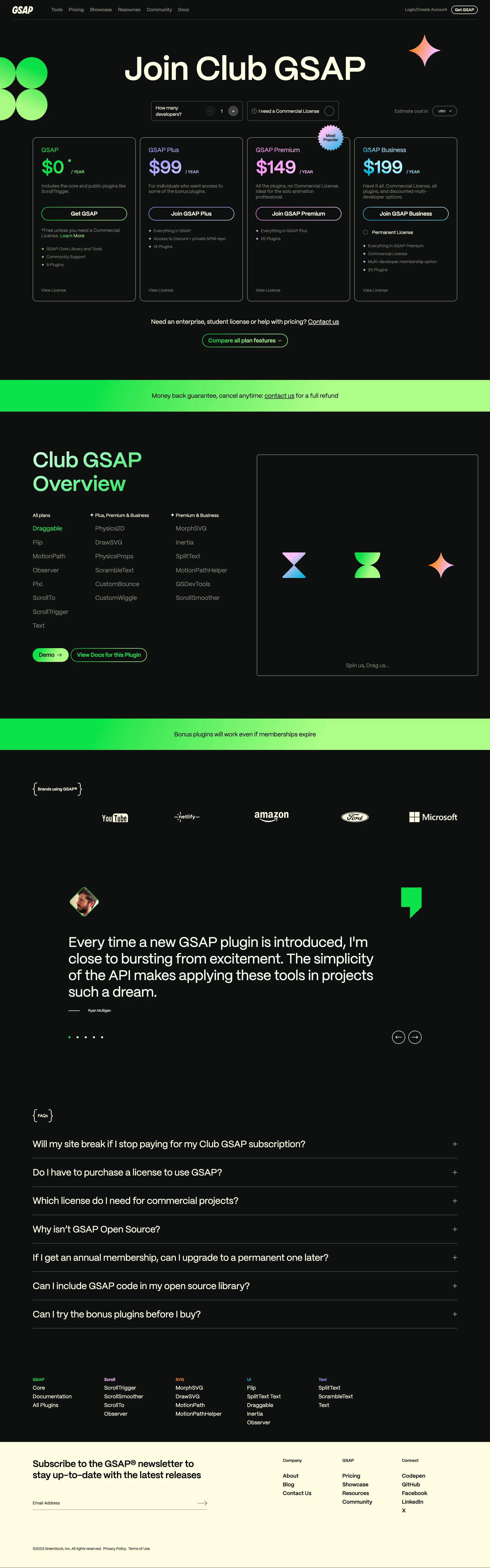 GSAP website design - Lapa Ninja