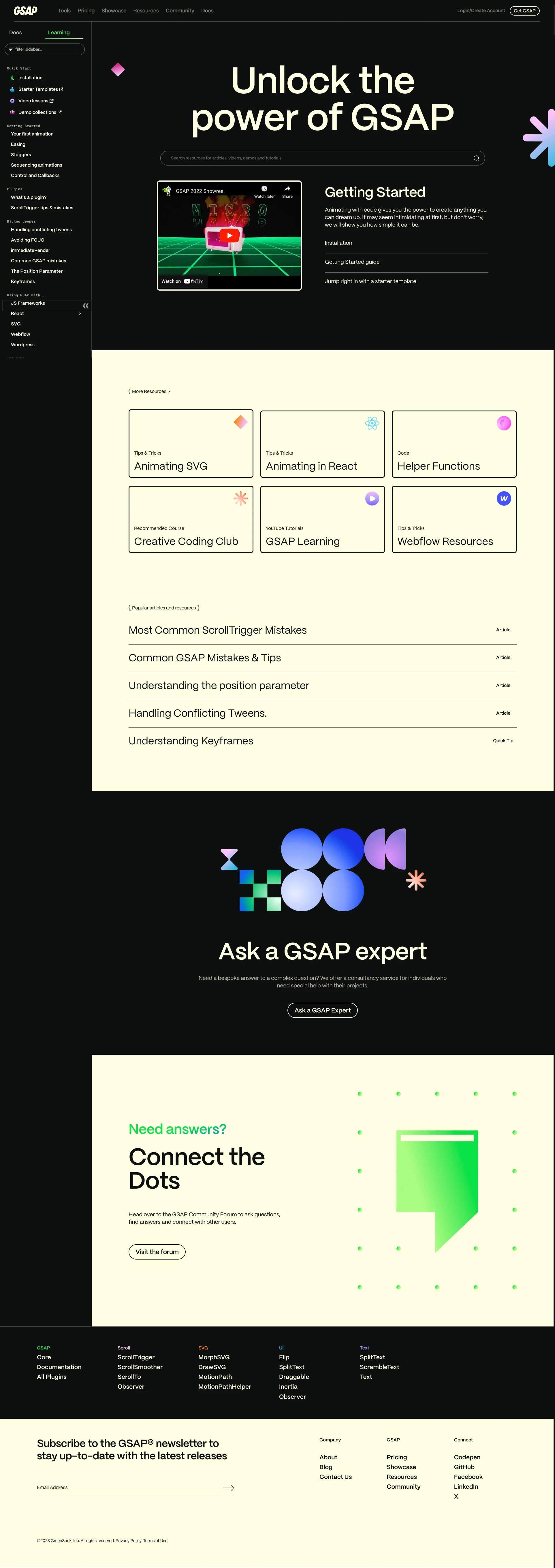 GSAP Landing Page Example: GSAP is an industry standard JavaScript animation library from GreenSock that lets you craft high-performance animations that work in every major browser.