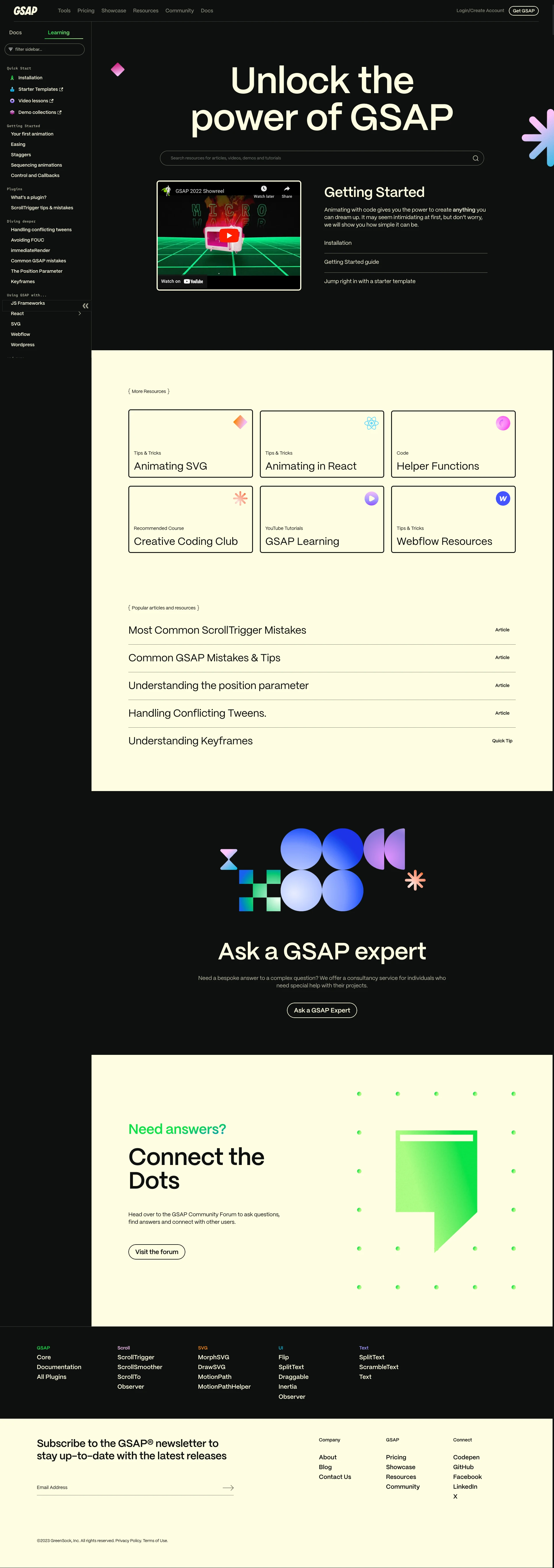 GSAP website design - Lapa Ninja