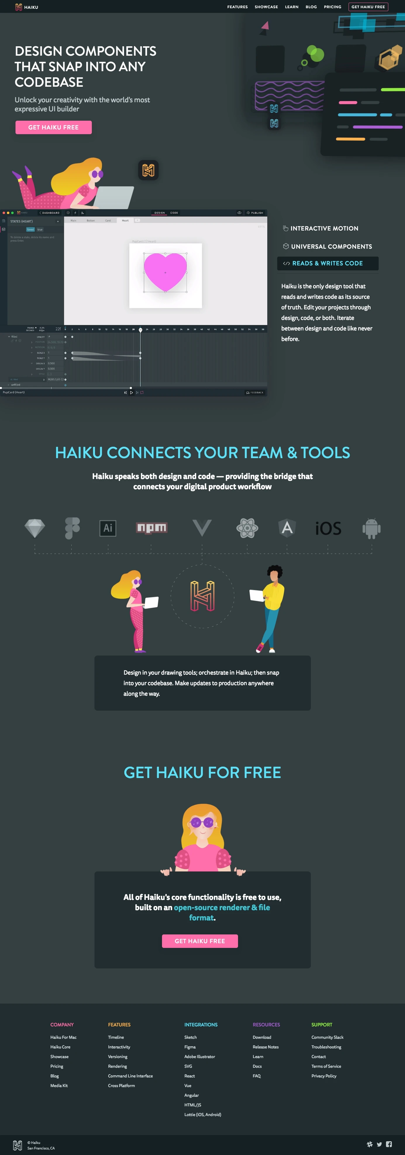 Haiku Platform Haiku website design - Lapa Ninja