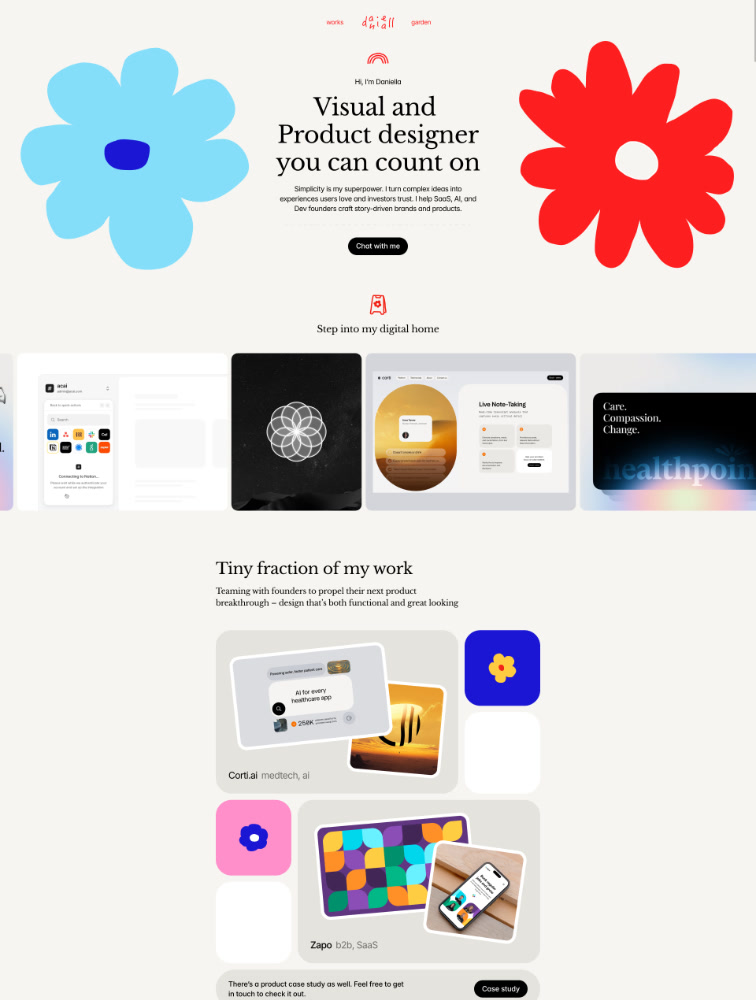 Daniella Marynov Landing Page Example