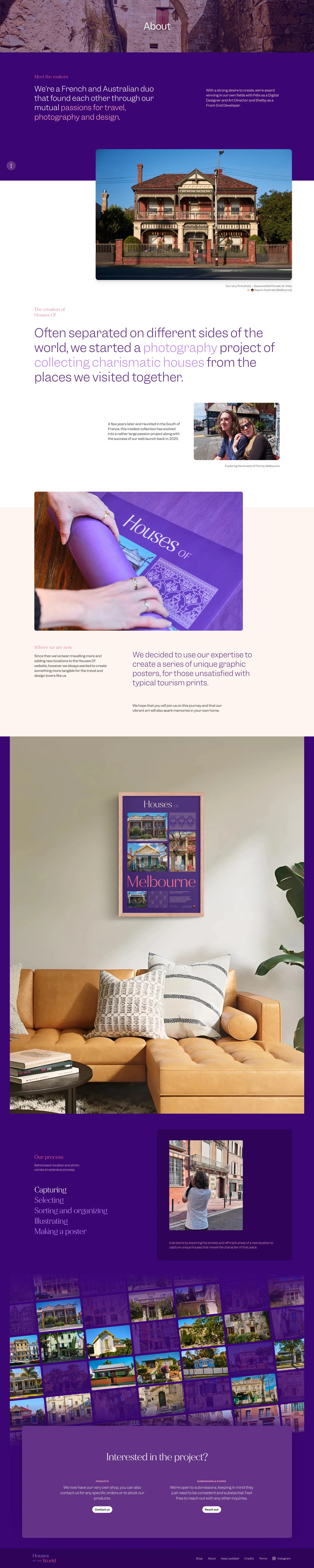 Houses Of The World Landing Page Example: Houses Of is a project showcasing charismatic houses around the world.