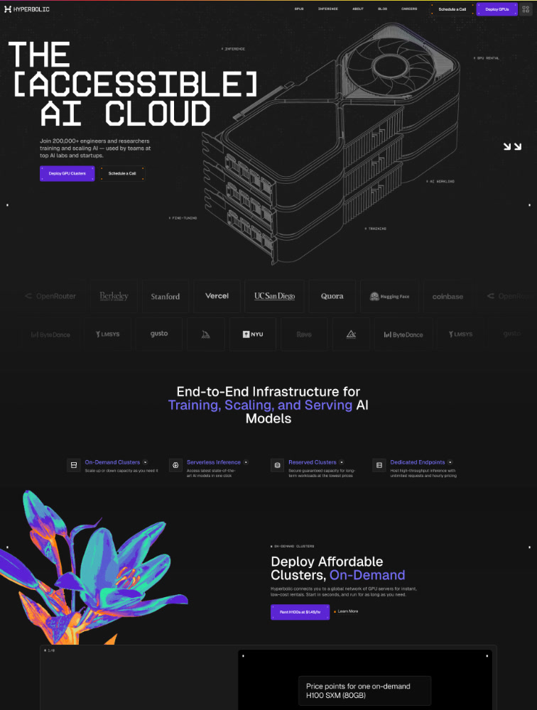 Hyperbolic Landing Page Example