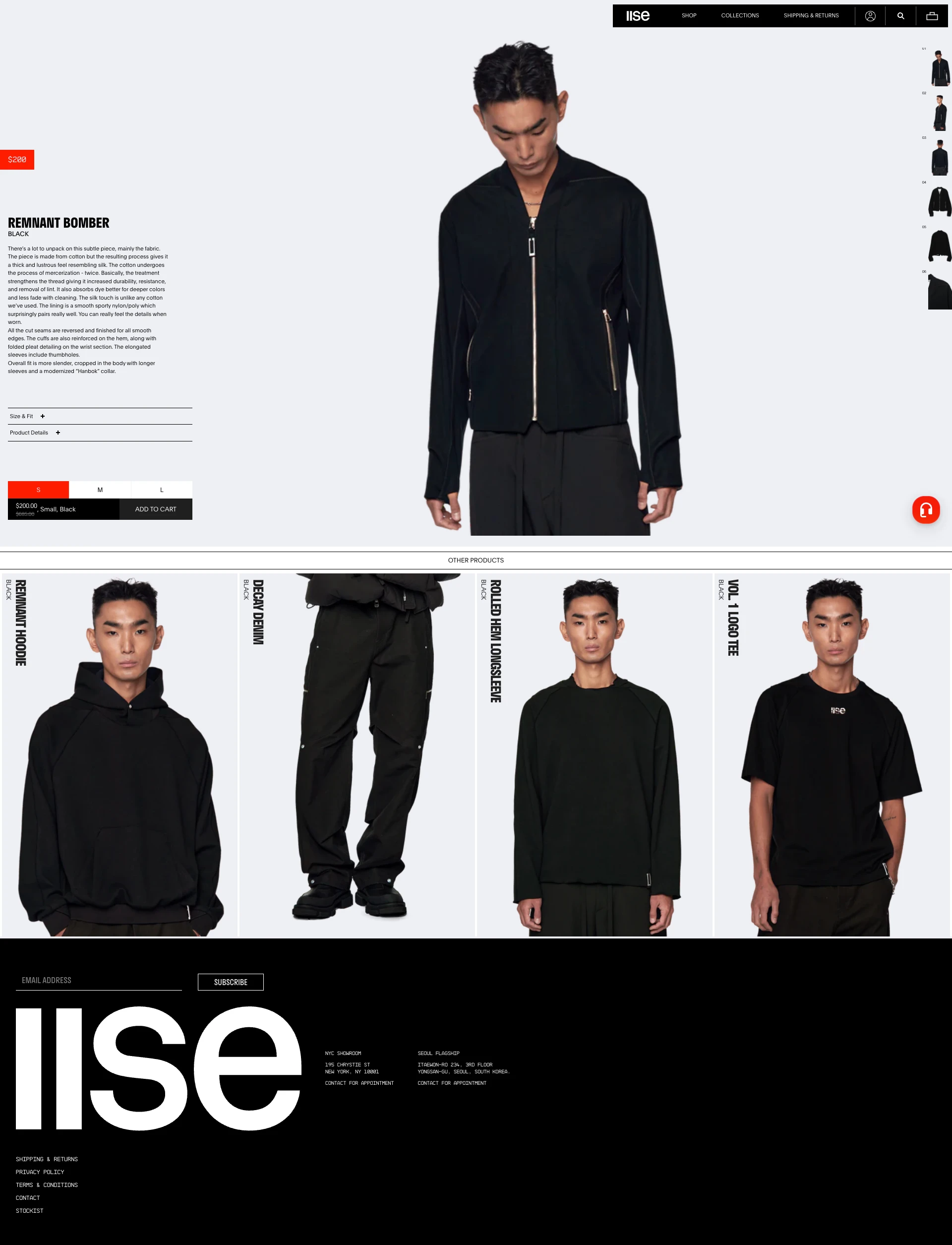 IISE Landing Page Example: IISE, which translates to “second generation”, is a brand dedicated to creating products with a distinct interpretation of both modern and traditional.