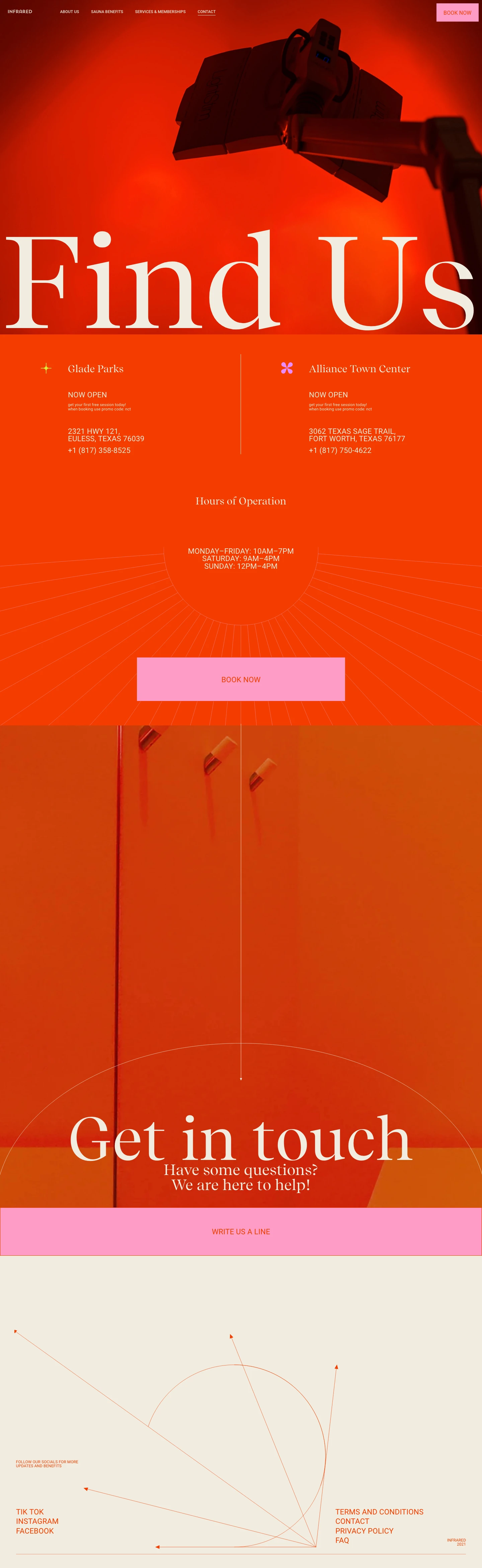 Infrared Landing Page Example: Infrared saunas are significantly different from your traditional high heat, high moisture sauna experience.