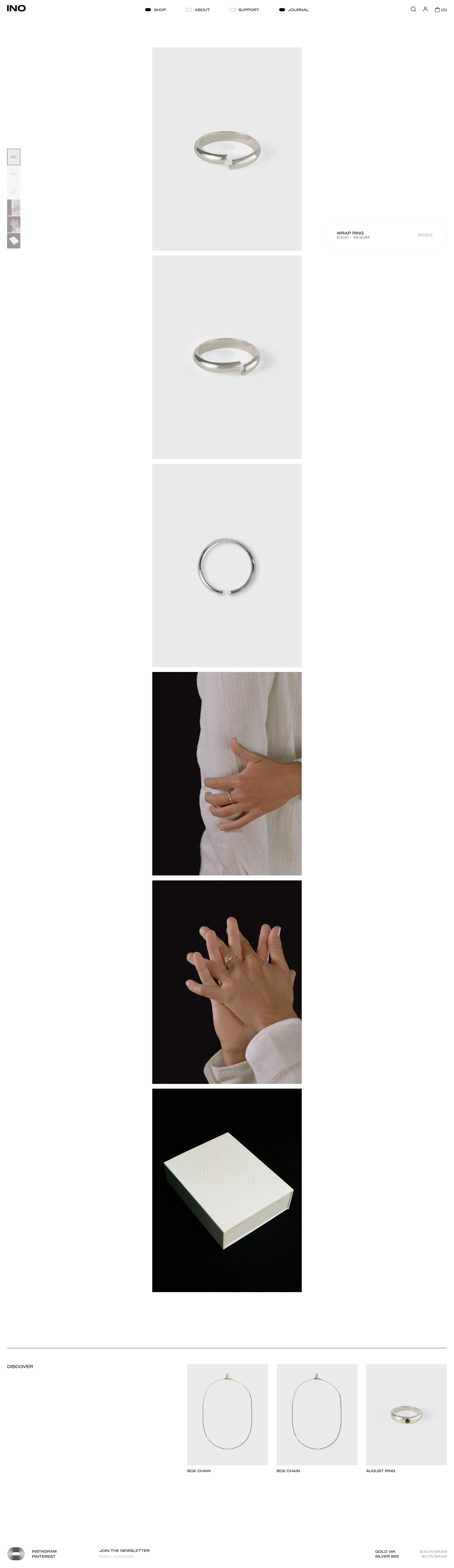 INO Jewelry Landing Page Example: Discover our collection of gender neutral jewelry crafted in 925 sterling silver and solid 14k gold. Necklaces, rings, bracelets for both men and women. Handmade in Los Angeles. Enjoy free shipping worldwide.