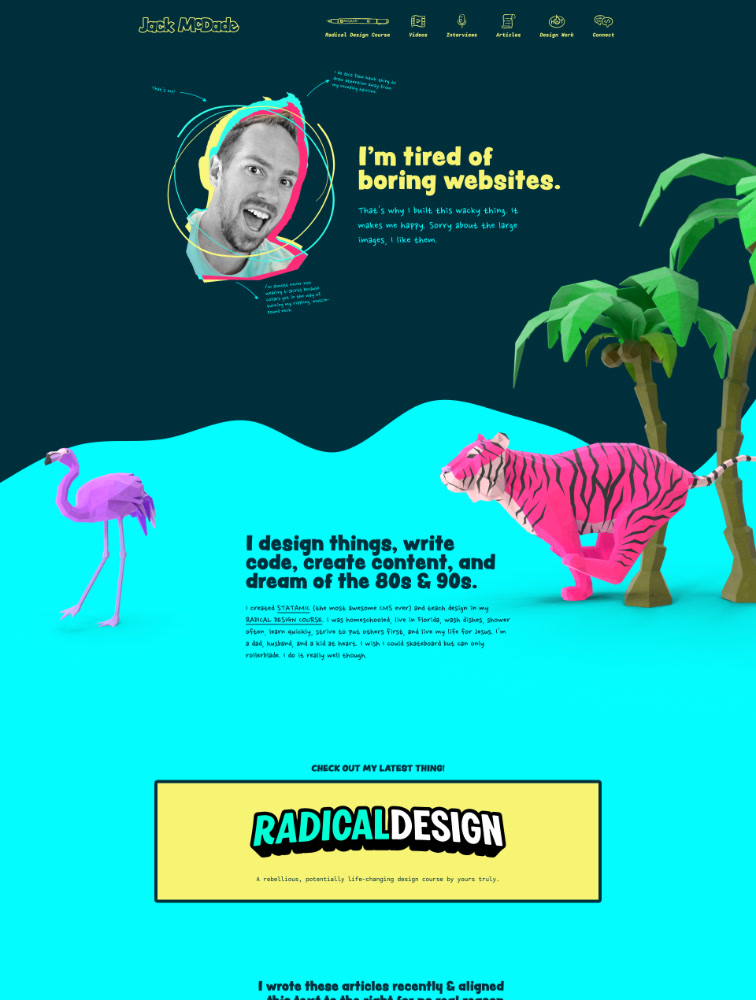 Jack McDade Landing Page Example