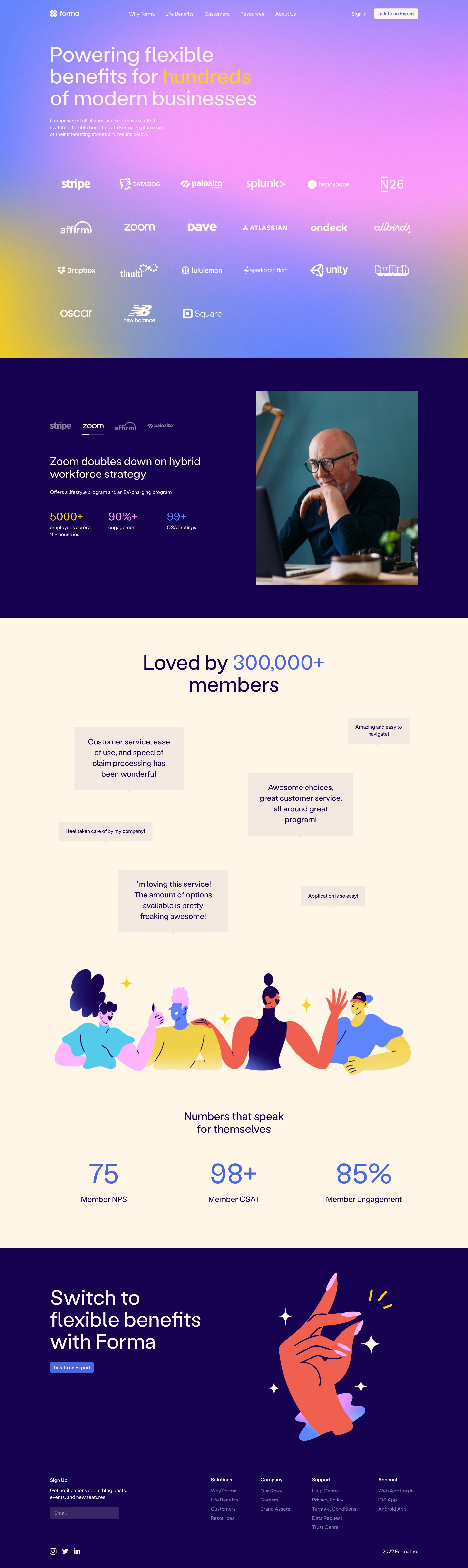 Forma website design - Lapa Ninja