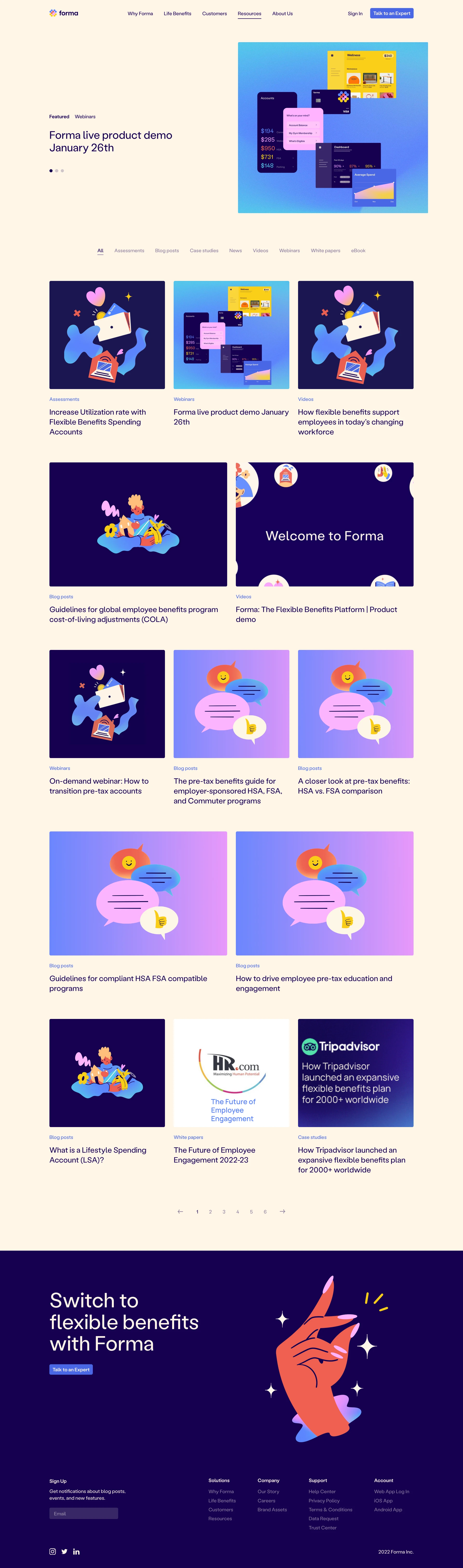 Forma website design - Lapa Ninja