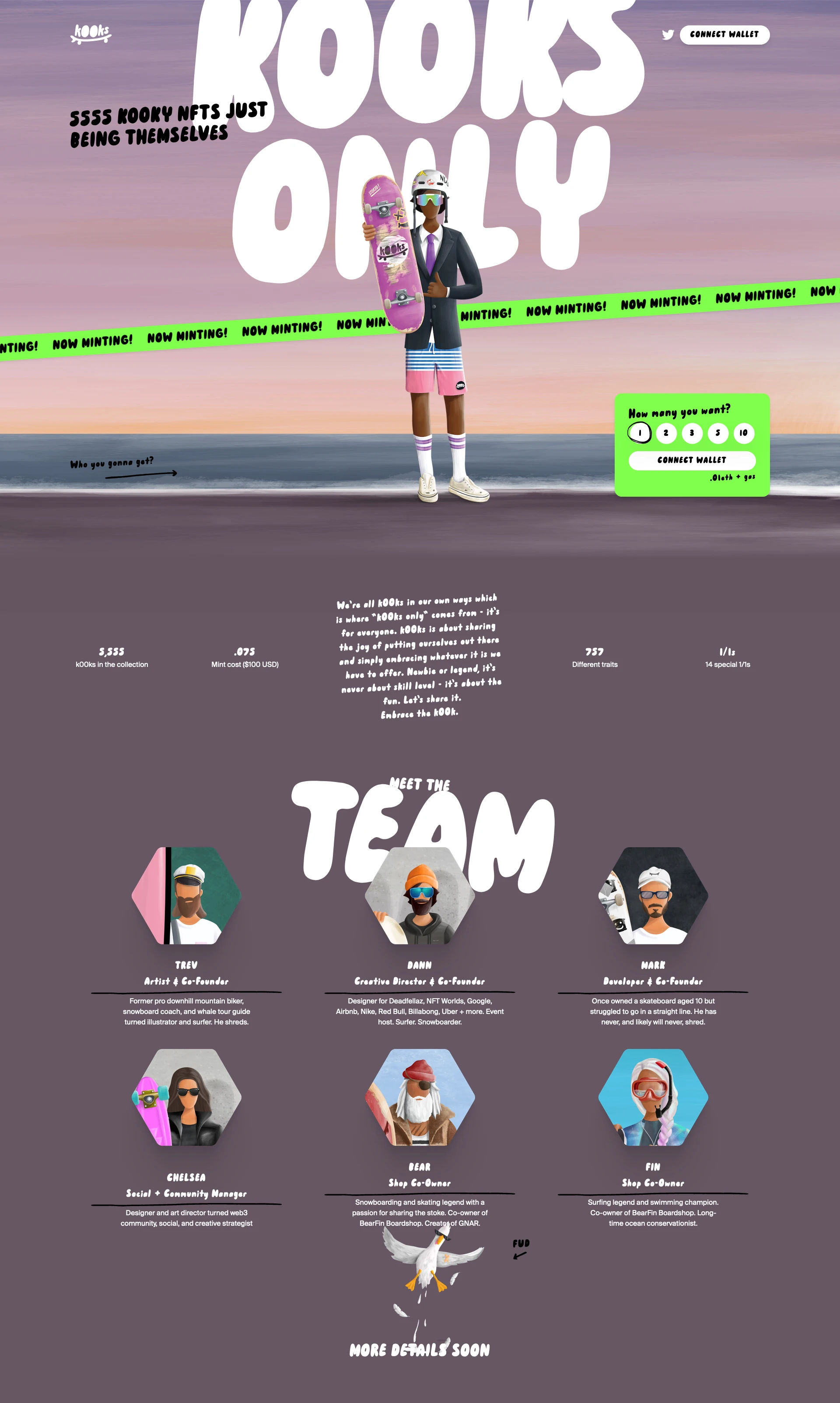 k00ks Landing Page Example: k00ks is about sharing the joy of putting ourselves out there and simply embracing whatever it is we have to offer. Newbie or legend, it’s never about skill level - it’s about the fun. Let’s share it. Embrace the k00k.
