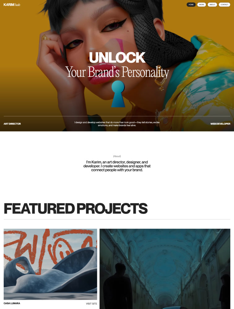Karim Saab Landing Page Example