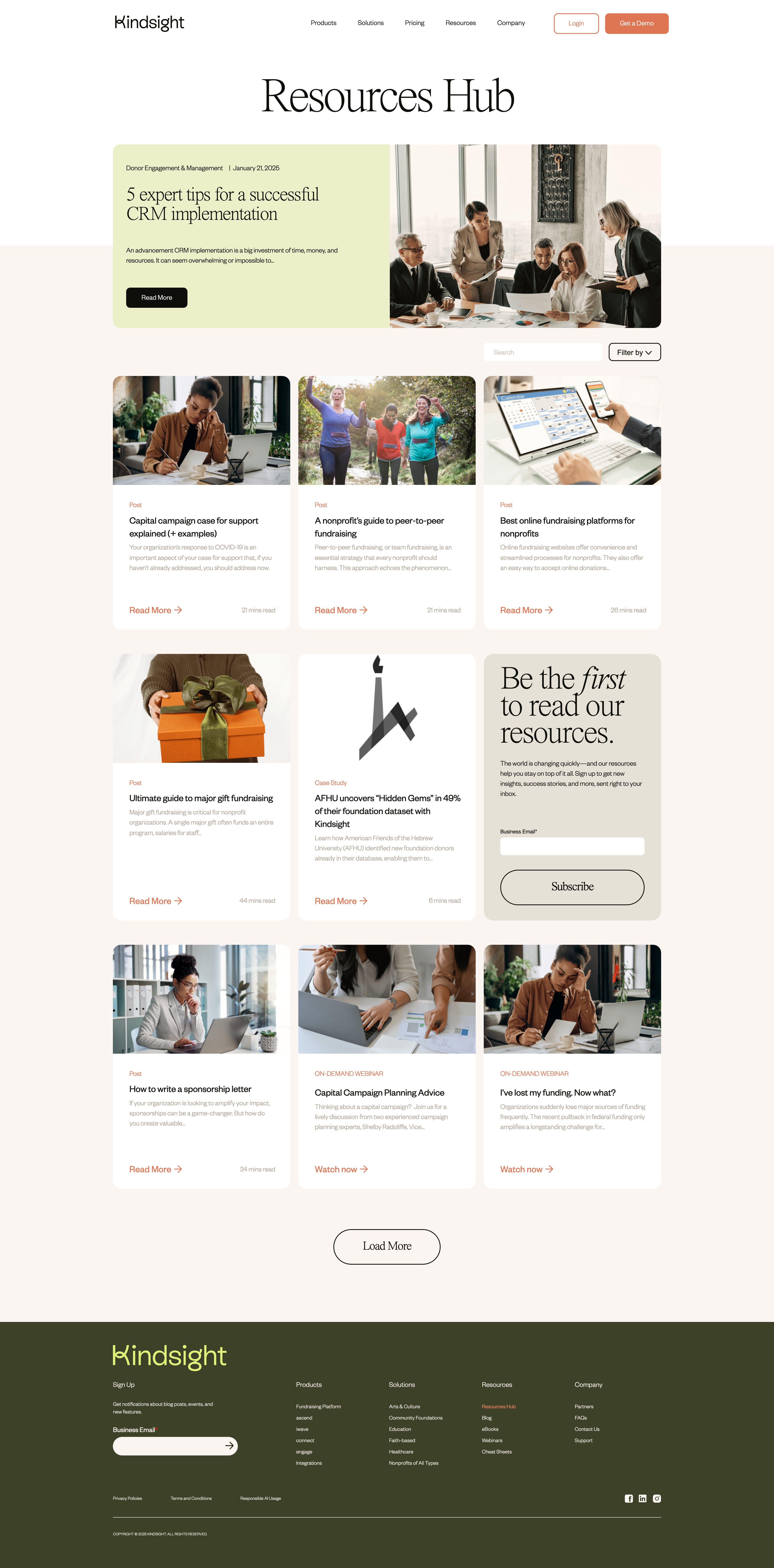 Kindsight Landing Page Example: Kindsight's fundraising software unlocks real-time insights to help you find donors, craft campaigns, and make more for your mission.