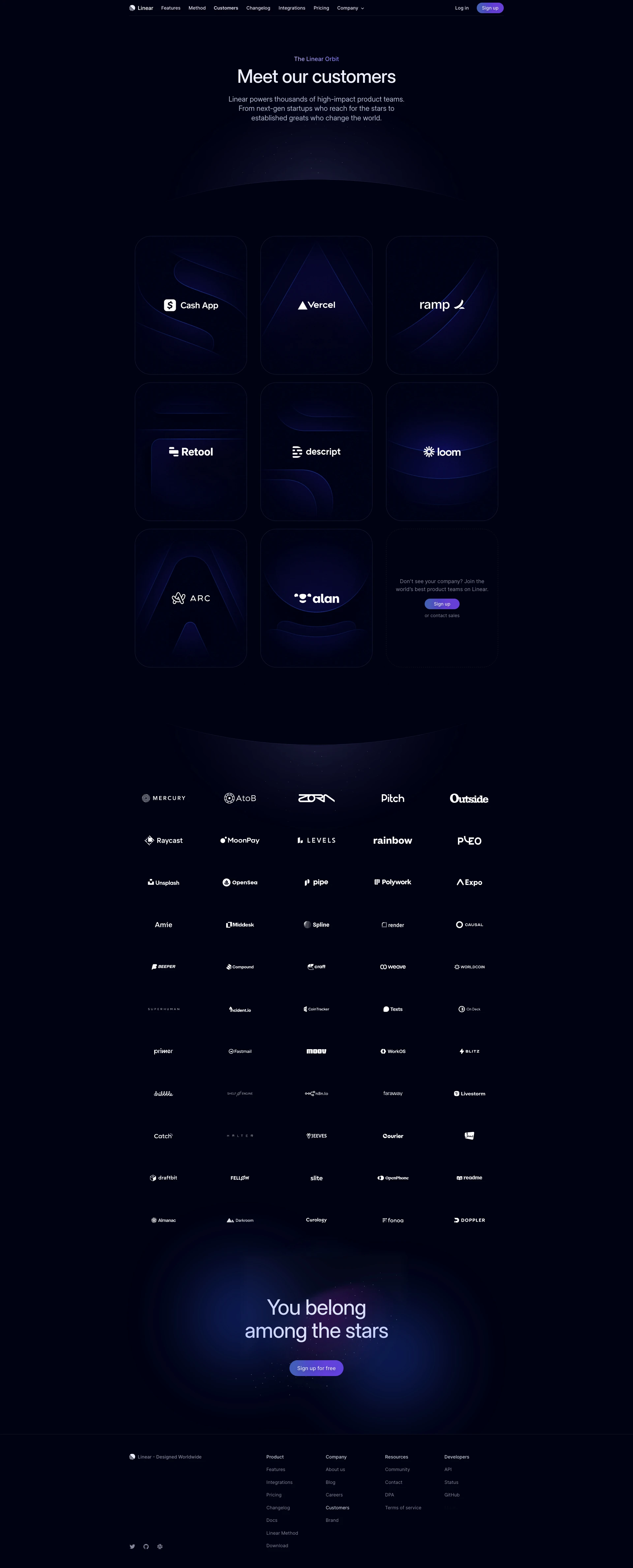 Linear website design - Lapa Ninja