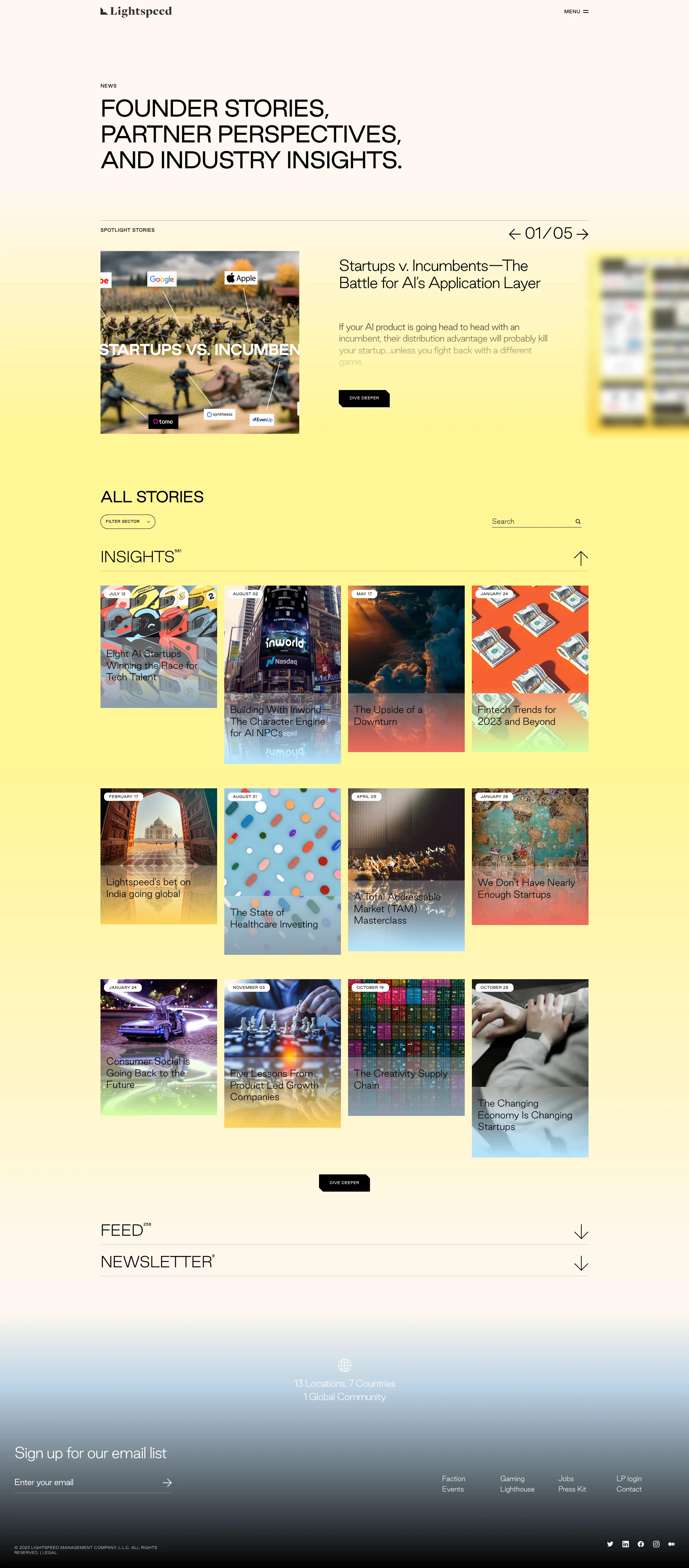 Lightspeed website design - Lapa Ninja