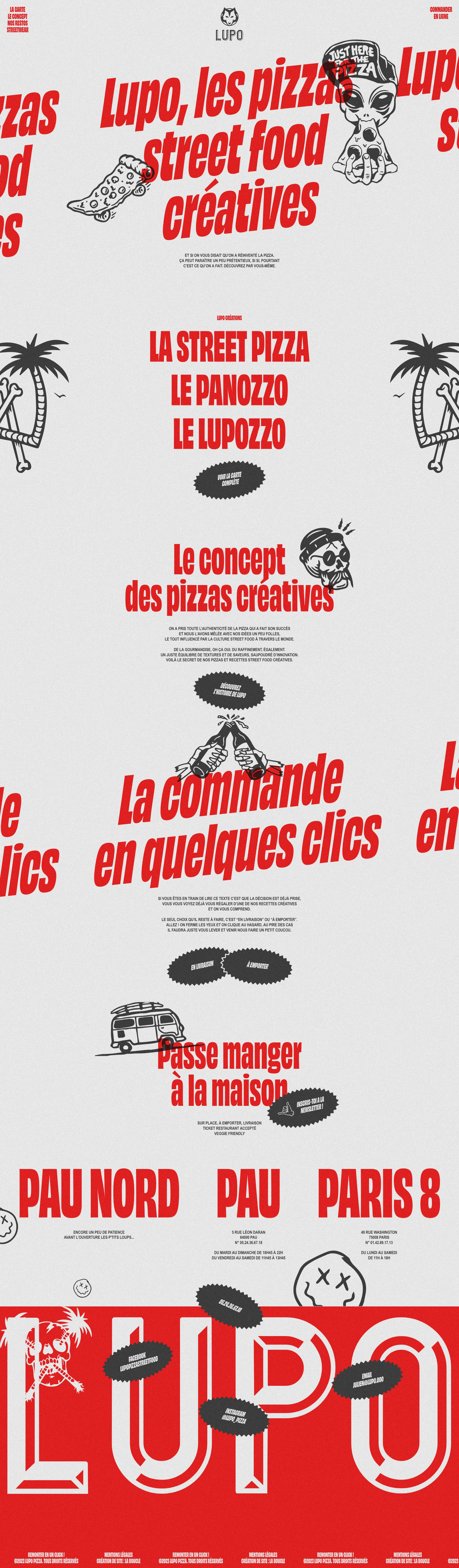 Lupo Pizza Landing Page Example: What if we told you that we reinvented the pizza.