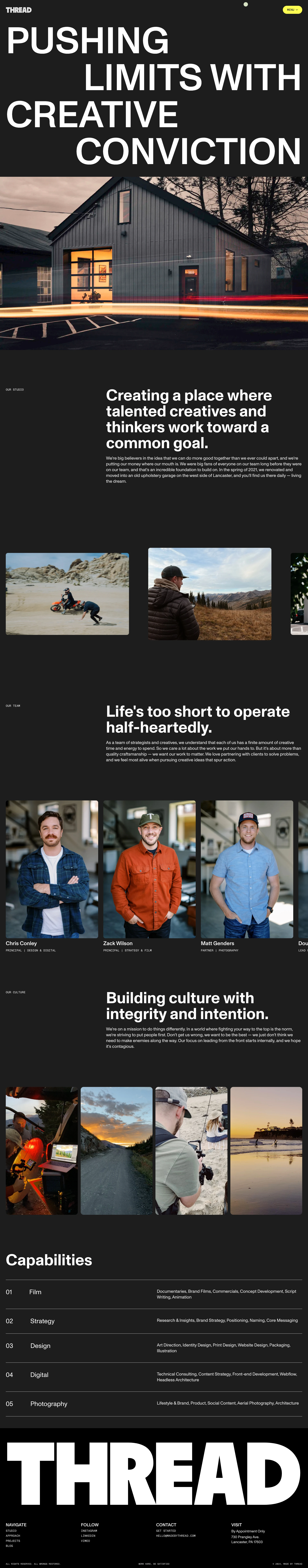 Thread website design - Lapa Ninja