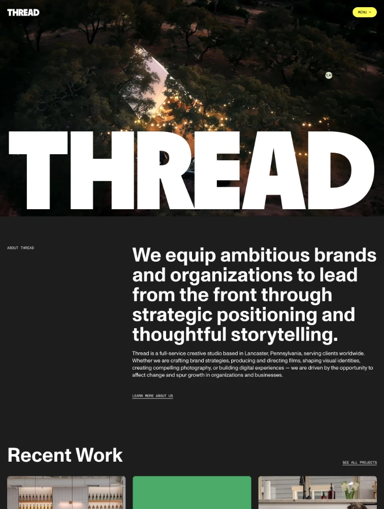 Thread website design - Lapa Ninja