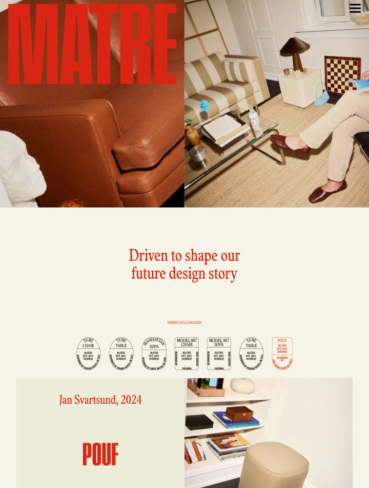 Matre Landing Page Example