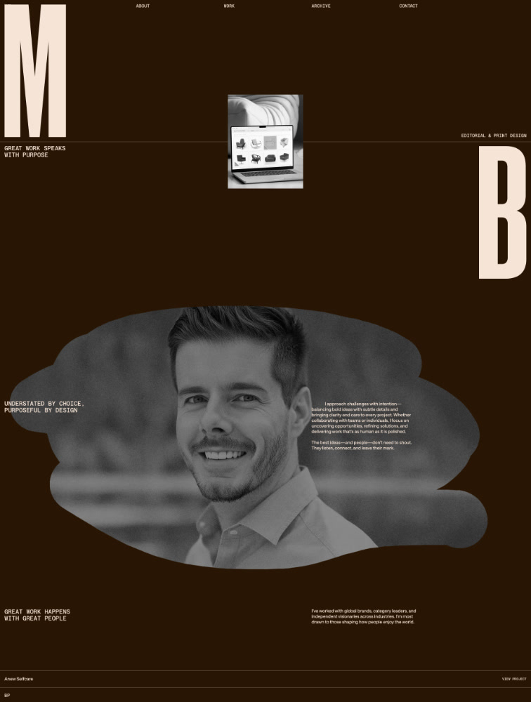 Michael Brown Landing Page Example