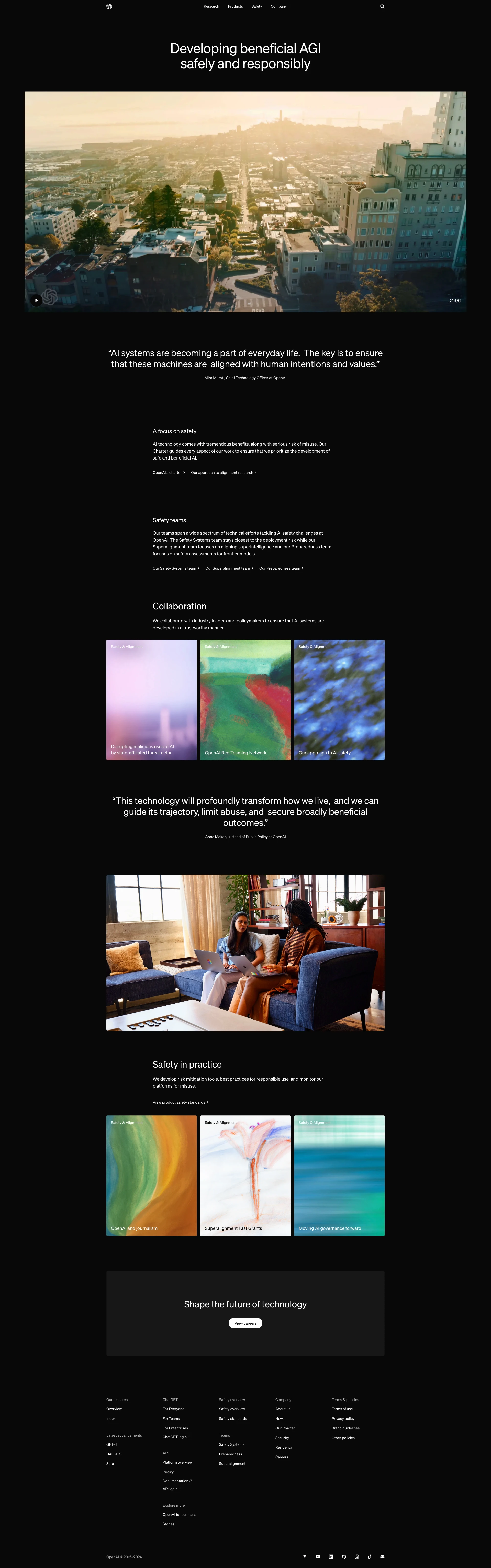 OpenAI website design - Lapa Ninja