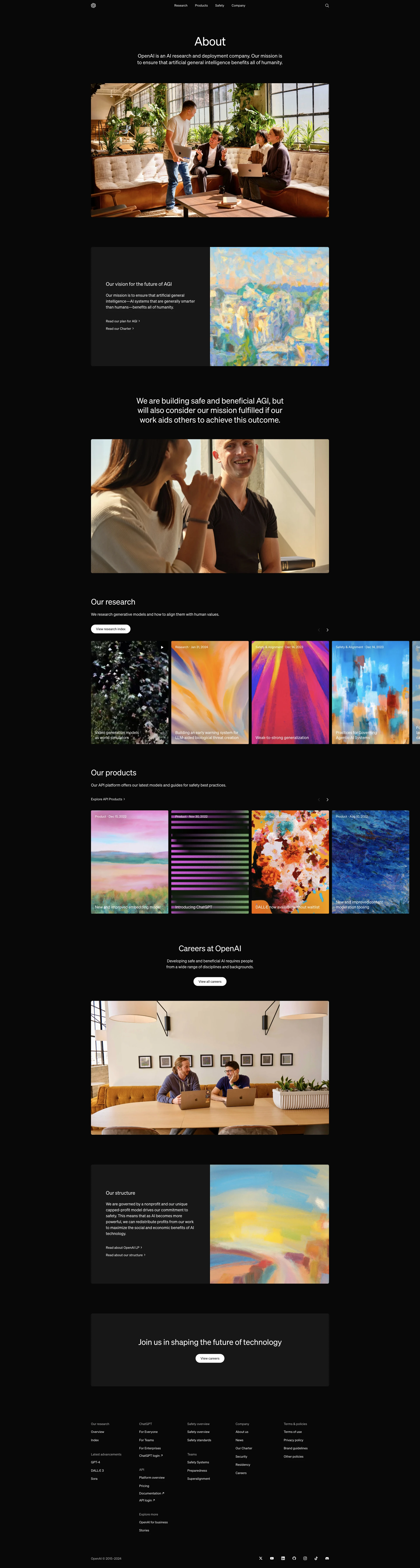 OpenAI website design - Lapa Ninja