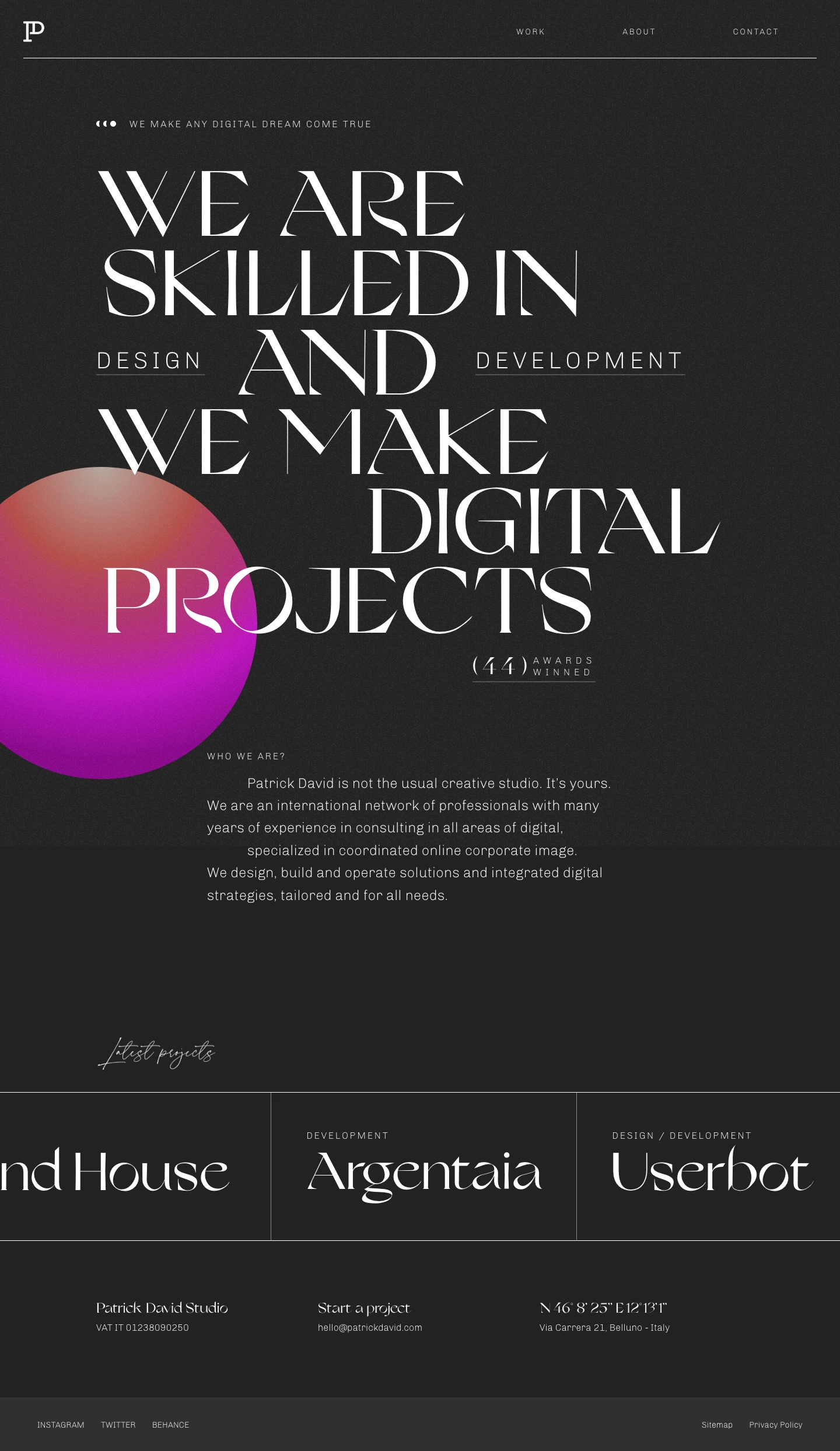 Patrick David Landing Page Example: Patrick David Agency design, build and operate solutions and integrated digital strategies, tailored and for all needs.