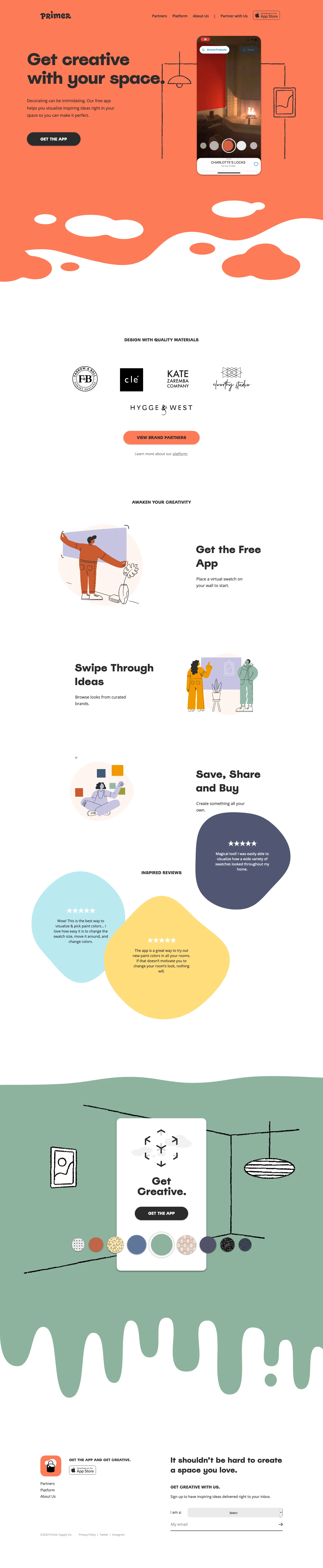 Primer website design - Lapa Ninja